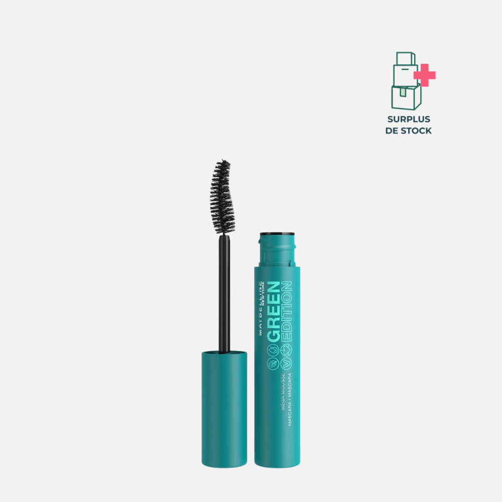 Mascara Volume - Green Édition Maquillage MAYBELLINE 9 ml - Blackest Black 