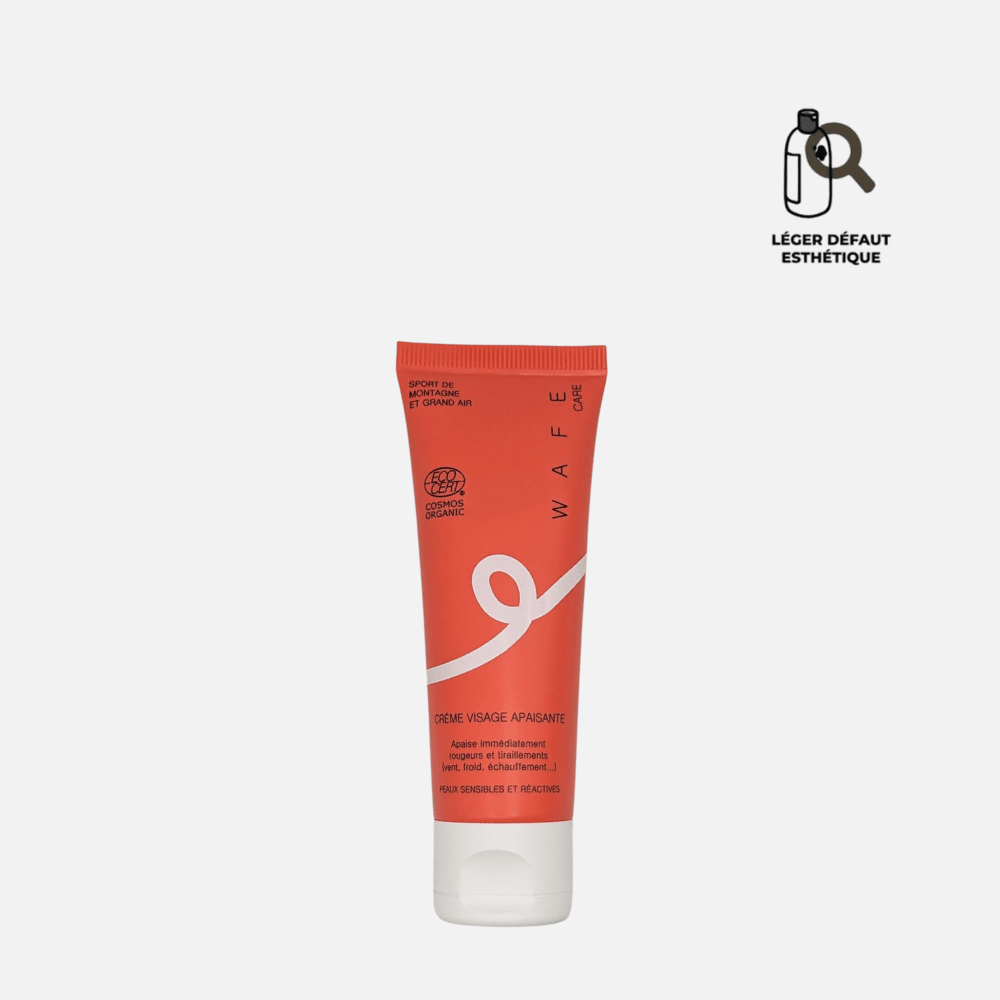 CREME VISAGE APAISANTE COSMOS ORGANIC - Anti-rougeurs Soin Visage WAFE CARE Tube 40 ml - Sérigraphie pas toujours centrée 
