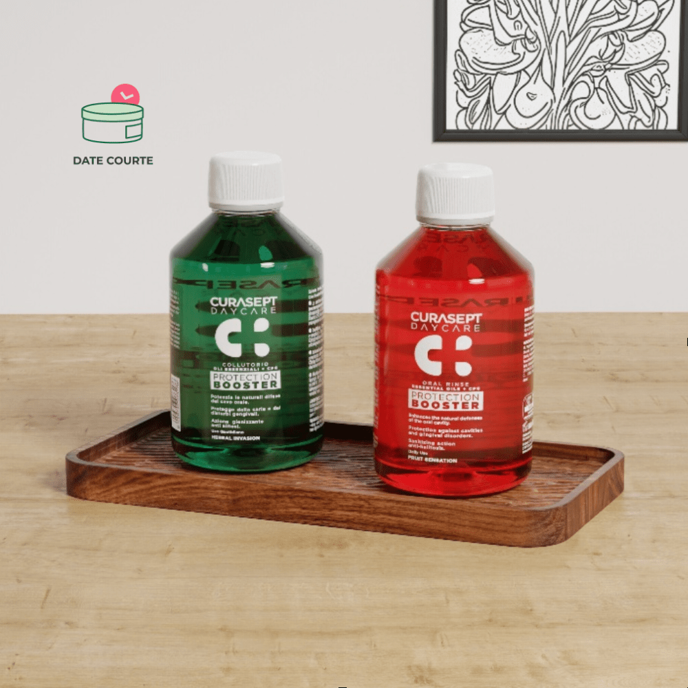 PACK Grands Formats Soin dentaire CURASEPT LUXURY 2x 500 ml - DDM : 31/03/2026 