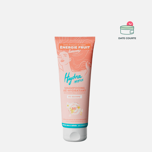 SHAMPOING HYDRATANT MONOÏ - SANS SULFATE shampoing ENERGIE FRUIT 250 ml - DDM 18/04/2026 