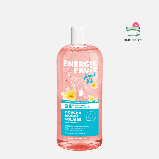 GEL DOUCHE GRAND FORMAT - PARFUM MONOÏ Soin Nettoyant ENERGIE FRUIT 500 ml - DDM 09/03/2026 