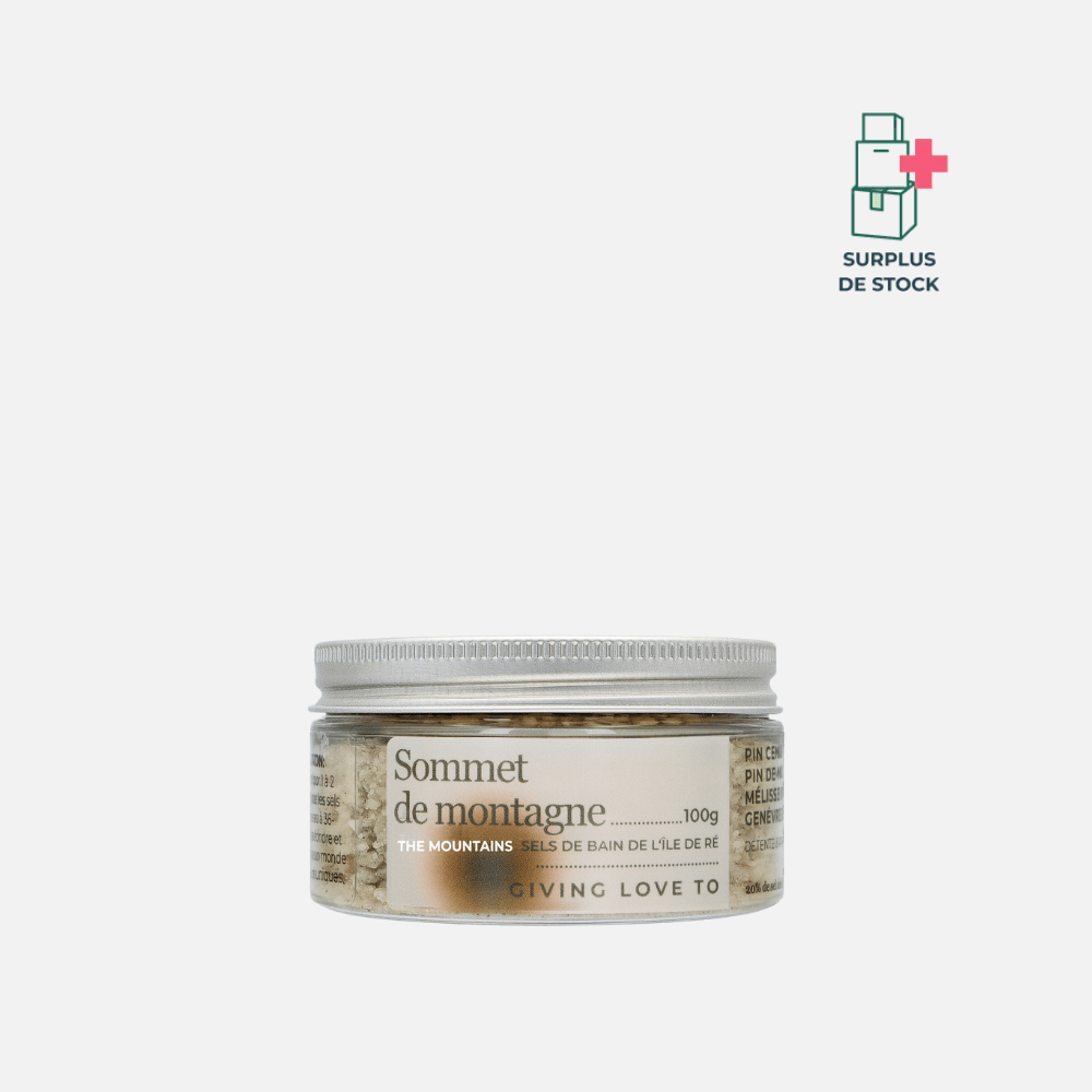 Sels de bain de l'île de Ré - SOMMET DE MONTAGNE hygiène Giving love to 100 g 