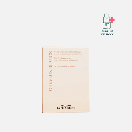 Compléments Alimentaires Cheveux Blancs Soin capilaire MADAME LA PRESIDENTE Cure 1 mois 