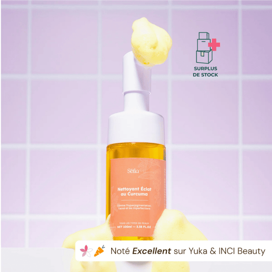 Nettoyant Éclat au Curcuma Soin Visage Séfia Flacon brosse 100 ml 