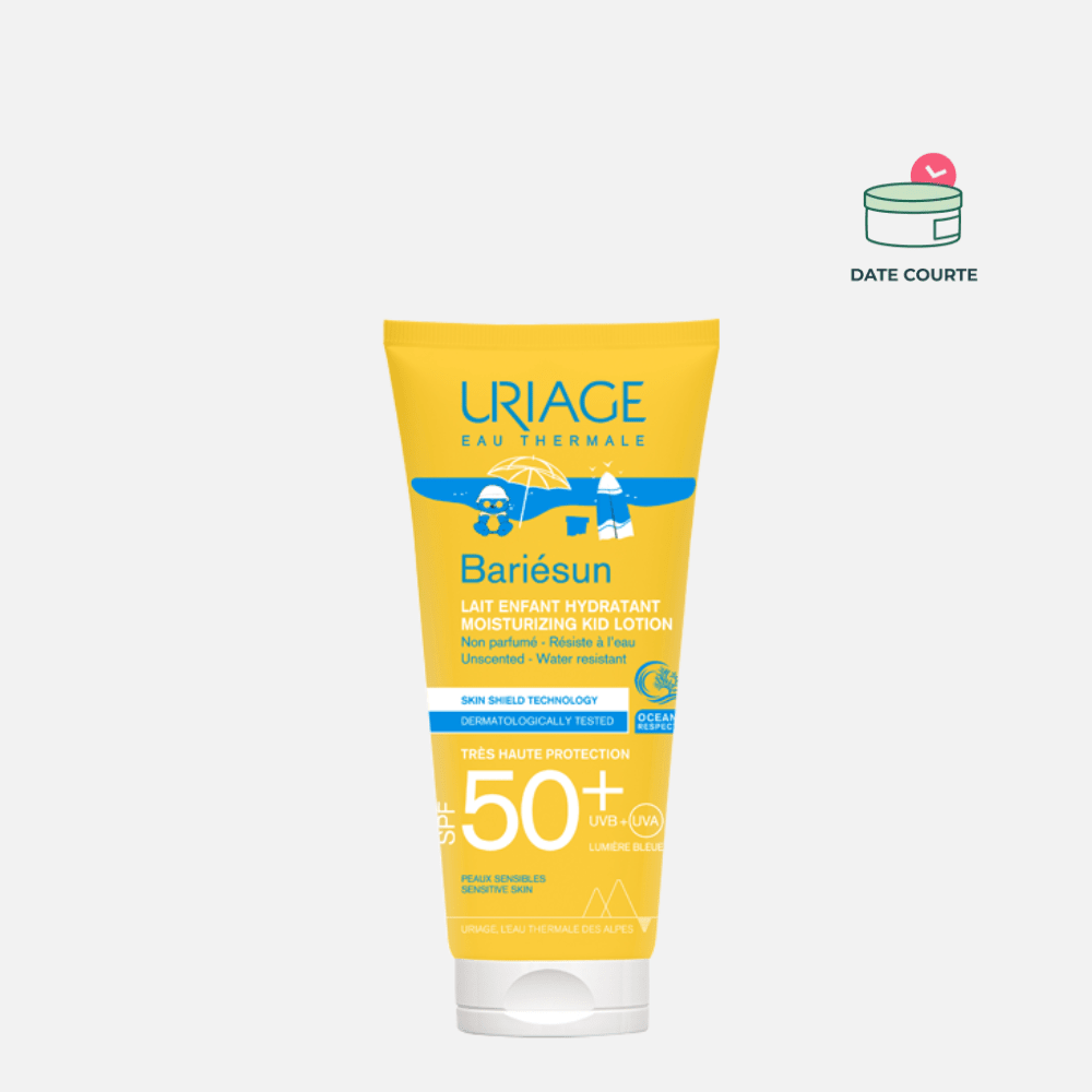 BARIÉSUN - LAIT ENFANT HYDRATANT SPF50+ Soin solaire Uriage DDM : octobre 2026 - 100 ml 