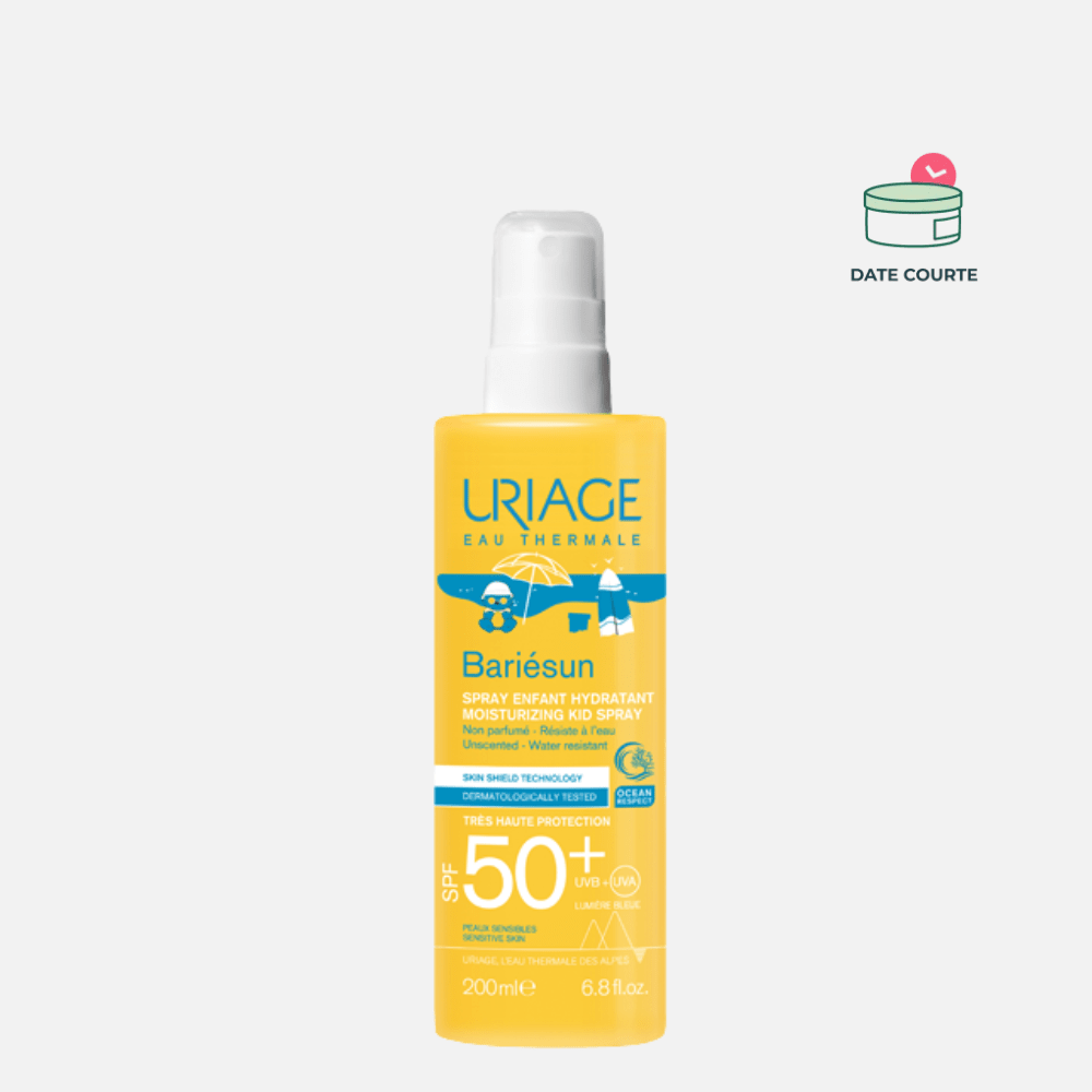 BARIÉSUN - SPRAY ENFANT HYDRATANT SPF50+ Soin solaire Uriage DDM : septembre 2026 - 200 ml 