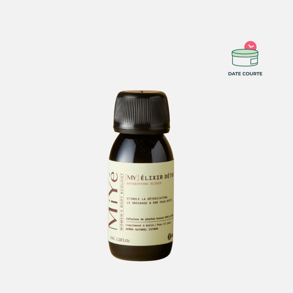 ÉLIXIR DETOX - Complément Alimentaire anti-imperfection MIYE DDM : 20 avril 2026 