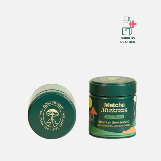 Matcha FOCUS aux champignons Complément Alimentaire HoliMushie 