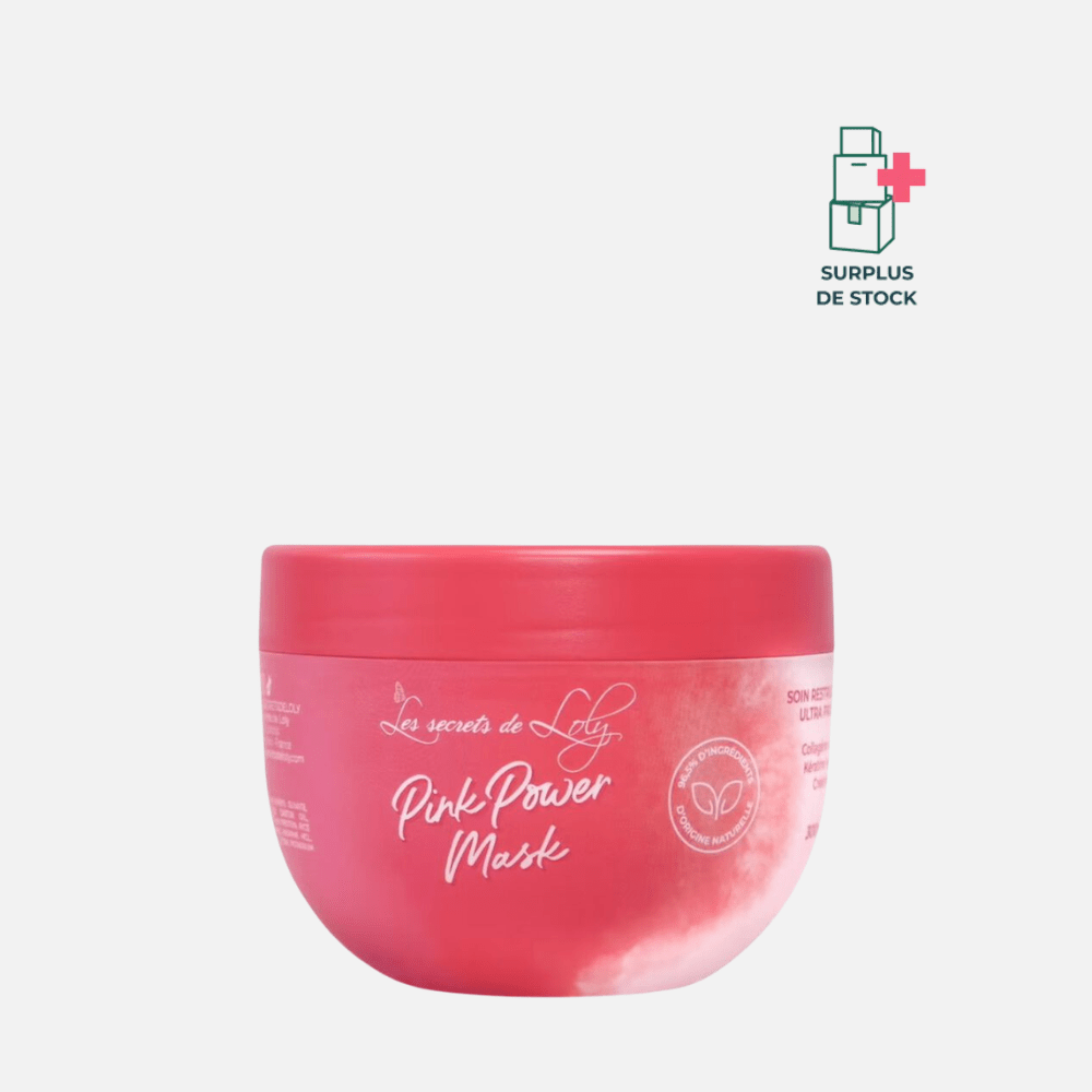 Pink Power Mask - Masque Restructurant Ultra Protéiné Soin Capillaire Les Secrets de Loly Pot 300 ml 