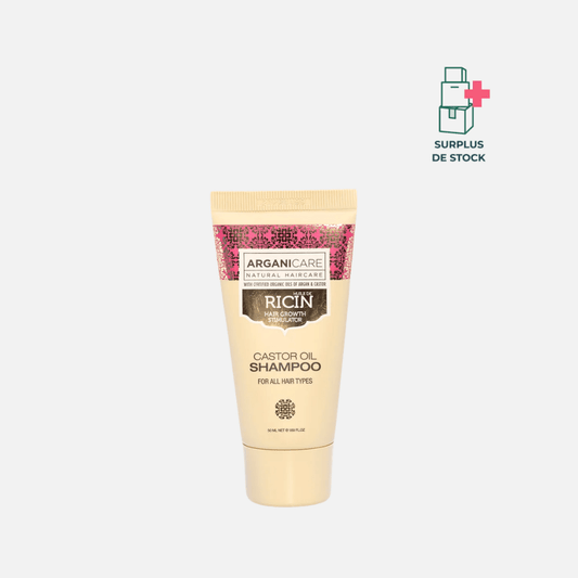 Shampoing à l'Huile de Ricin Soin Capillaire Arganicare Tube 50 ml 