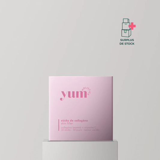 Sticks de collagène - Parfum au choix Complément Alimentaire YUM HOLISTICS Parfum Vanille - Cure 30 jours 