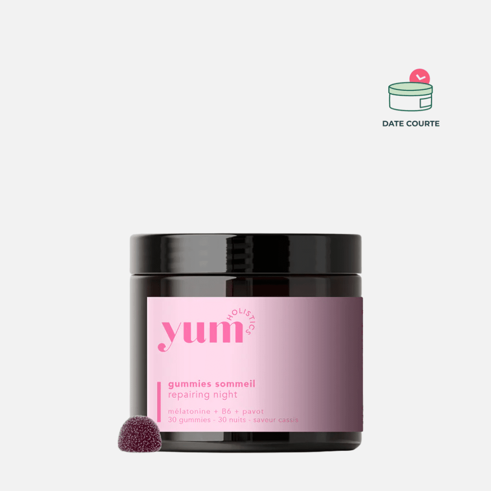Gummies Sommeil Complément Alimentaire YUM HOLISTICS Cure 30 jours // DDM COURTE : 30 juin 2026 