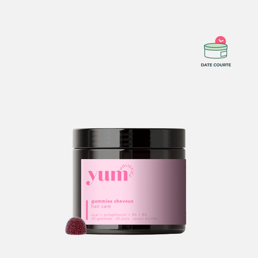 Gummies Cheveux Complément Alimentaire YUM HOLISTICS Cure 30 jours // DDM COURTE : 30 septembre 2026 