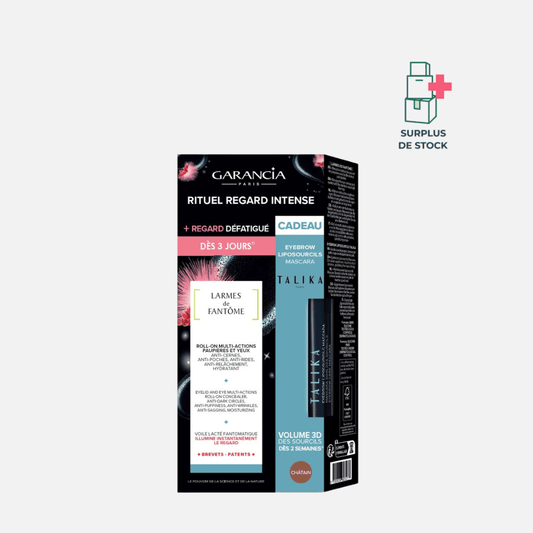 Larmes de fantôme- Coffret Roll-On 10ml + Mascara Liposourcils Châtain Soin Visage GARANCIA Coffret soin des yeux et maquillage 