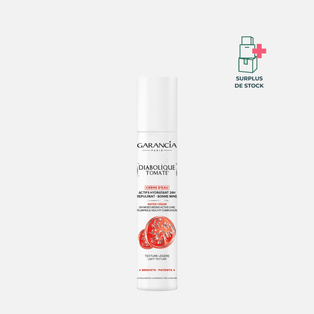 Diabolique Tomate - Crème d'eau Hydratante, Repulpante et Bonne Mine (Copie) Soin Visage GARANCIA Flacon-pompe 30 ml 