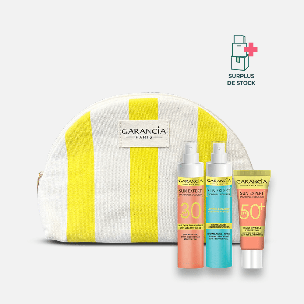 Mes essentiels solaires - format voyage Soin solaire GARANCIA Trousse solaire 