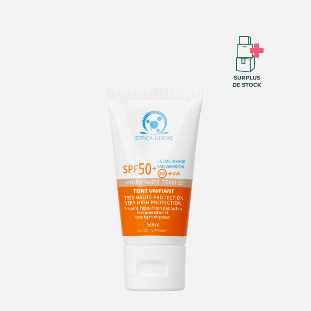 CRÈME RADIDERMOCAL TEINTÉE – SPF50+ Hydratante & Haute Protection Soin solaire Effica-Derme 50 ml 