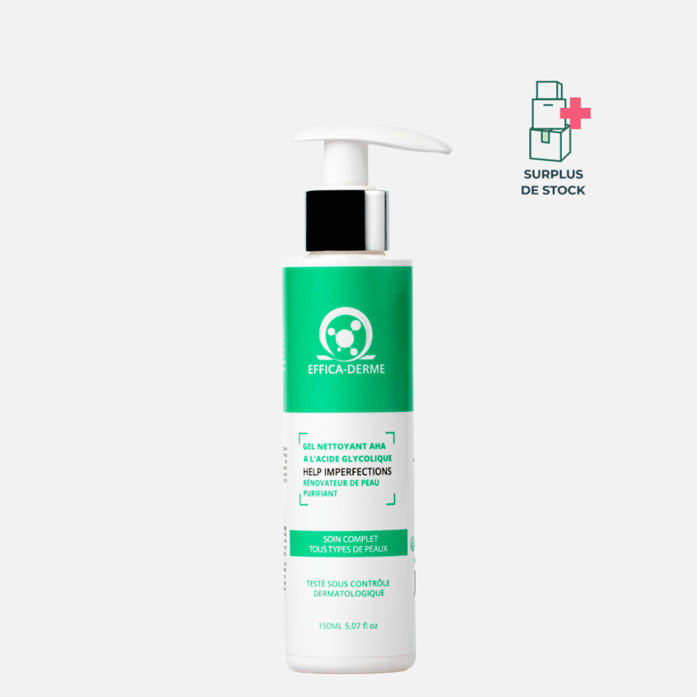EFFICA-DERME – Gel Nettoyant AHA 5% hygiène Effica-Derme Flacon-pompe 150 ml 