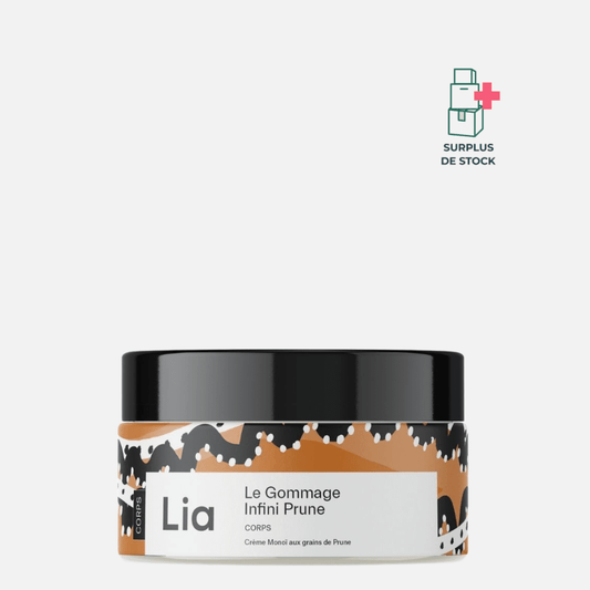 Le Gommage Infini Prune Corps - parfum monoï Soin corps Laboratoire Lia 200 ml 