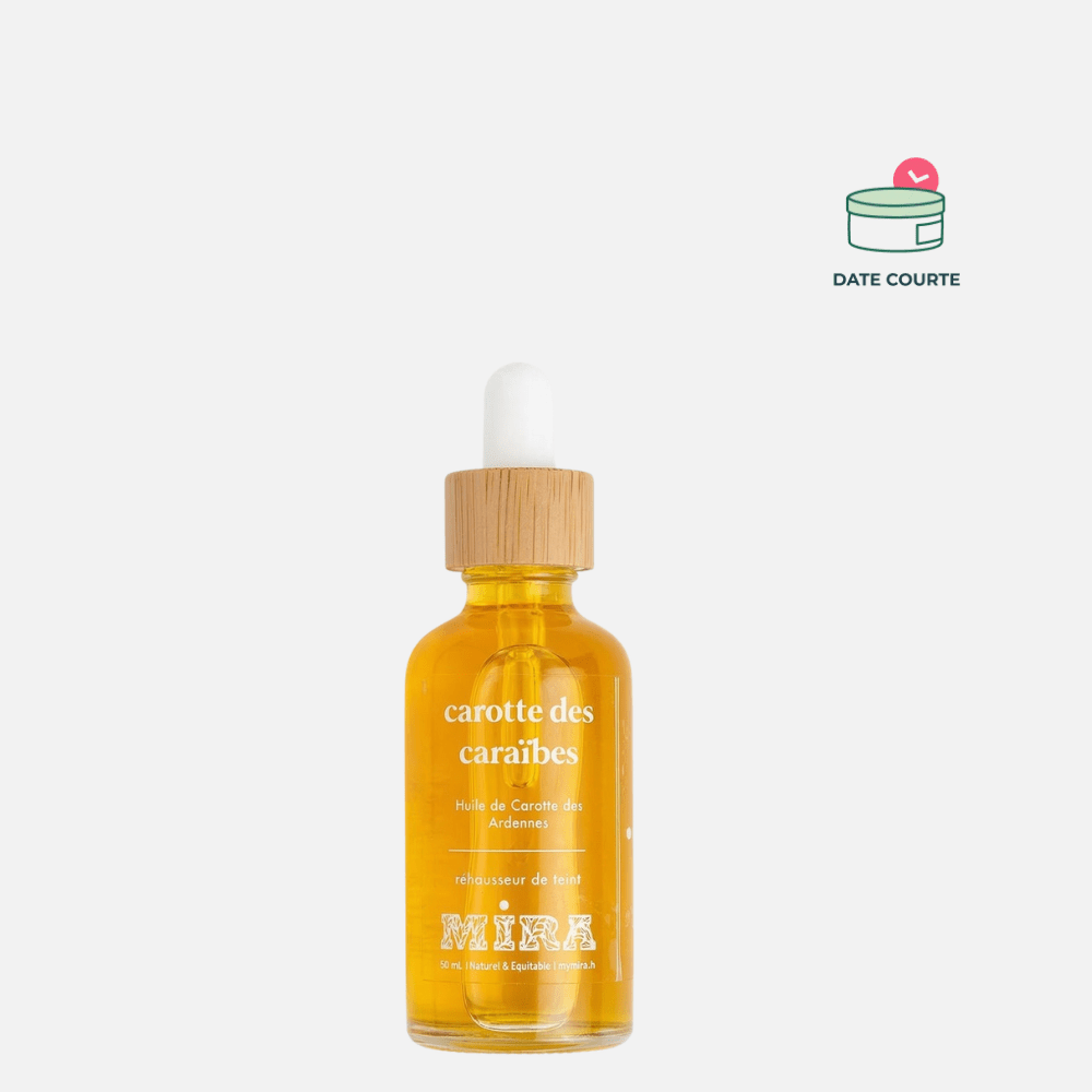 Carotte des Caraïbes - Réhausseur de teint, soin cheveux et corps Soin Visage MIRA Flacon 30 ml // DDM AOÛT 2026 