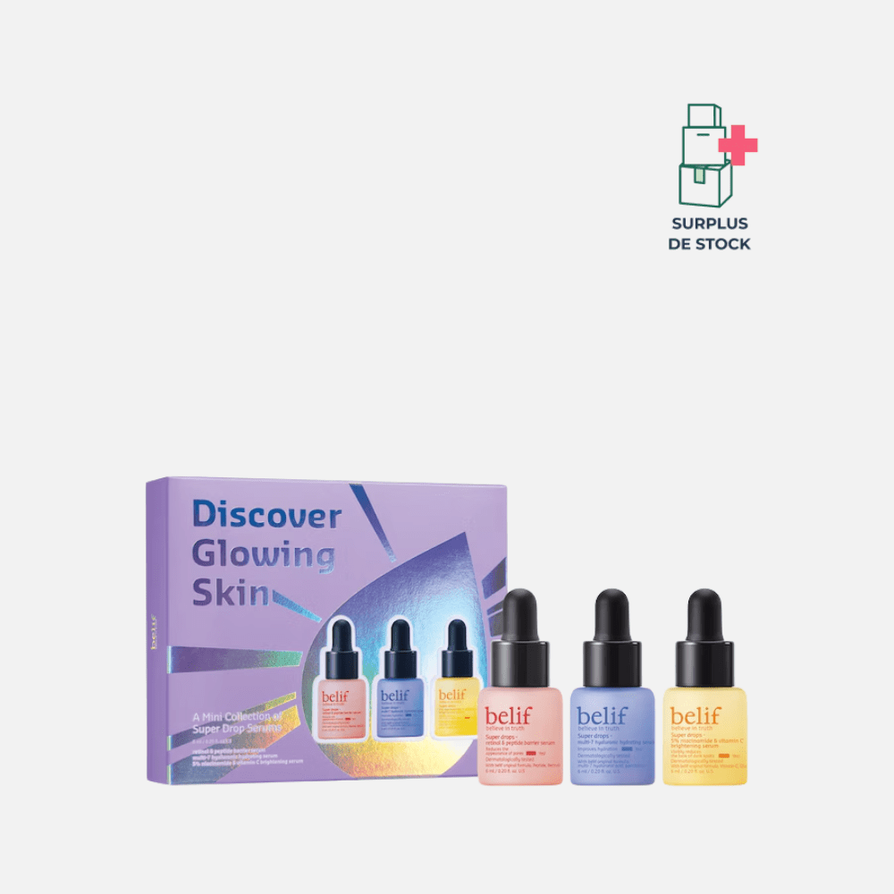 Discover glowing serum mini kit Soin Visage BELIF 3 x 5 ml 