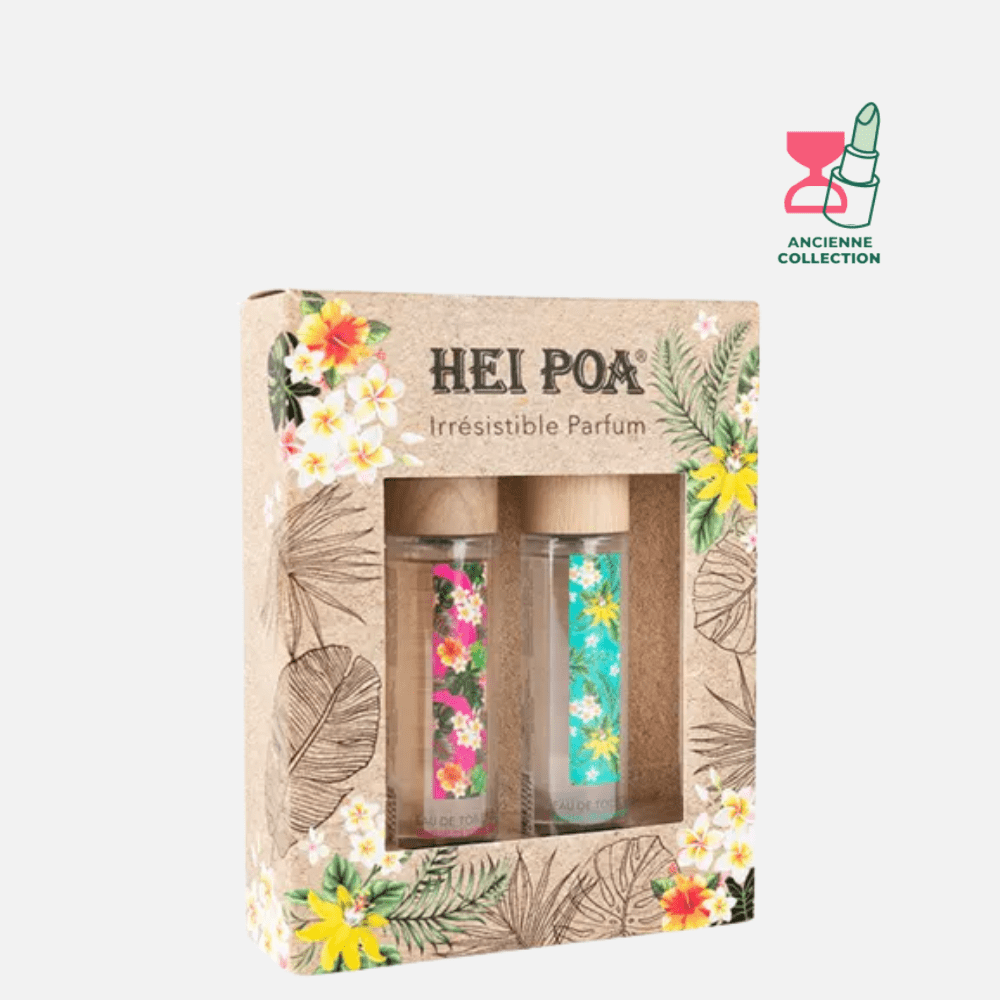 COFFRET DUO EAUX DE TOILETTE AQUATIQUE & IDYLLIQUE Parfum hei poa 2 x 50 ml 