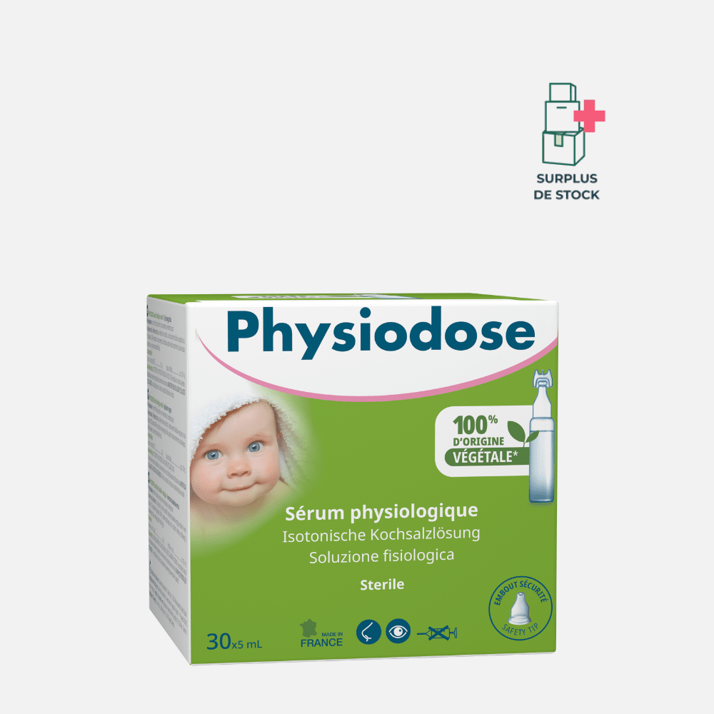 Serum physiologique sterile Plastique Végétal 40 unidoses Soin Visage Parasidose 30 x 5ml 