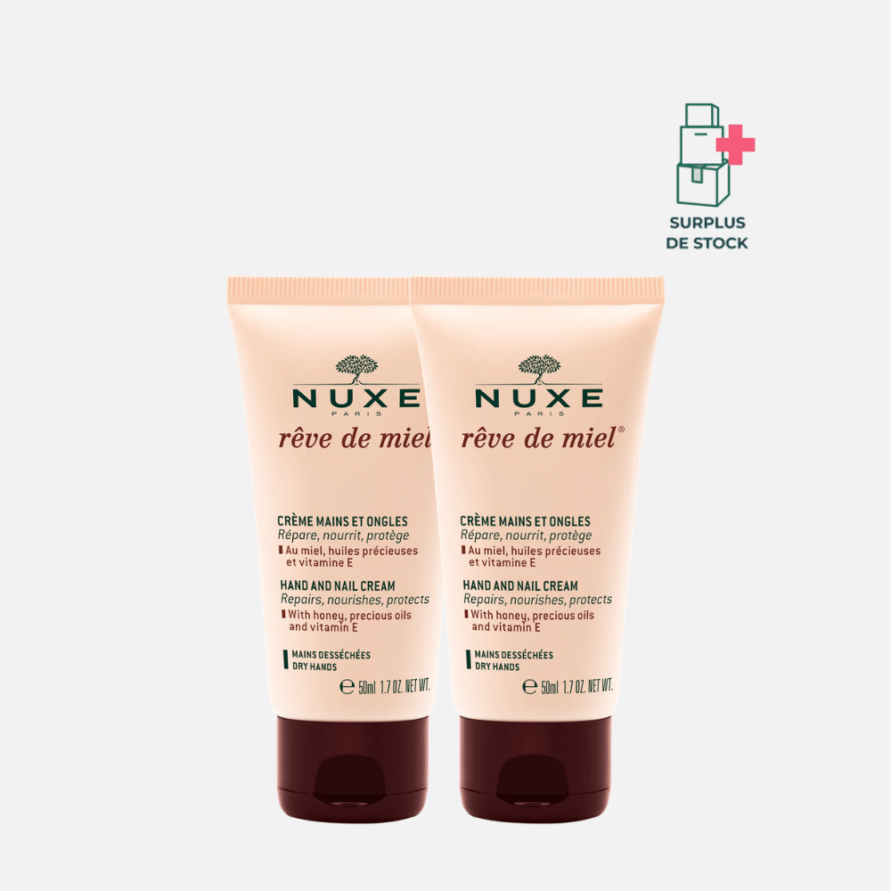 RÊVE DE MIEL Crème Hydratante Main et Ongles Soin Corps NUXE 2 x 50 ml 