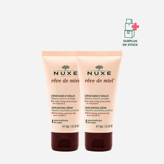 RÊVE DE MIEL Crème Hydratante Main et Ongles Soin Corps NUXE 2 x 50 ml 