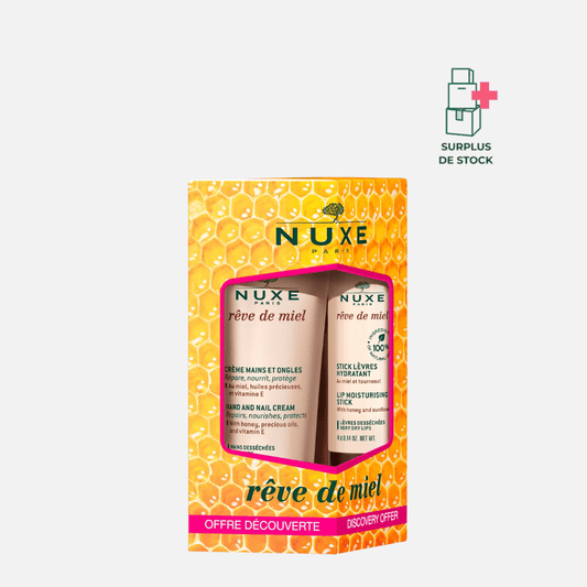 Duo gourmand Mains & Lèvres Rêve de Miel Soin Visage NUXE Kit découverte 30 ml + 4 g 