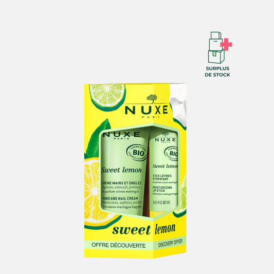 Duo gourmand mains et lèvres Sweet Lemon Soin Visage NUXE Kit découverte 30 ml + 4 g 