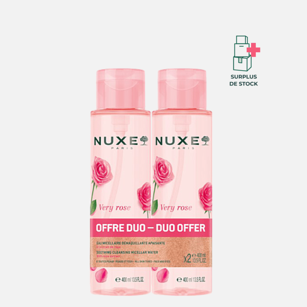 Eau Micellaire Démaquillante Apaisante Soin Visage NUXE 2 x 400 ml 