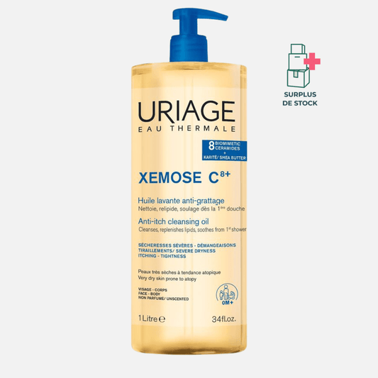 Xémose C8+ Huile Lavante Apaisante Soin Corps Uriage Flacon-pompe 1L 