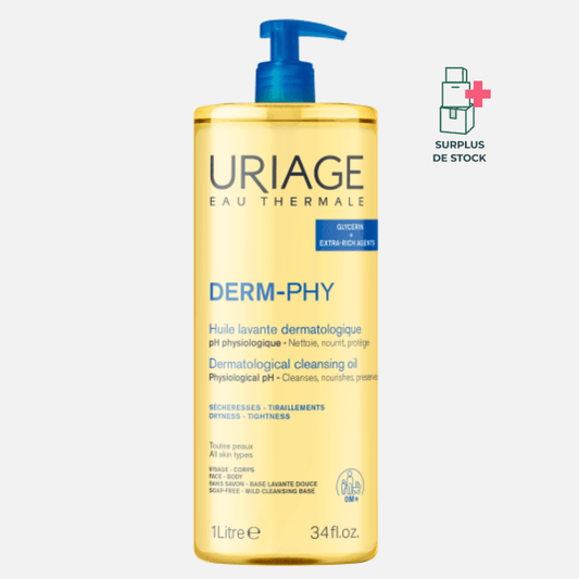 DERM-PHY - HUILE LAVANTE DERMATOLOGIQUE Soin Corps Uriage Flacon-pompe 1L 