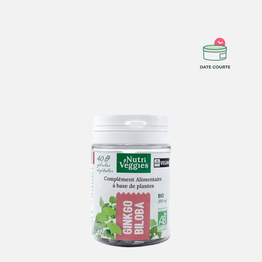 Ginkgo Biloba Bio Complément Alimentaire NUTRIVEGGIES 40 gélules 