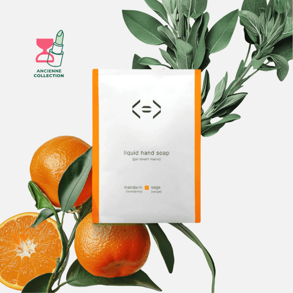 Gel lavant mains [mandarine + sauge] savon LESS IS MORE 4 recharges = 1 L 