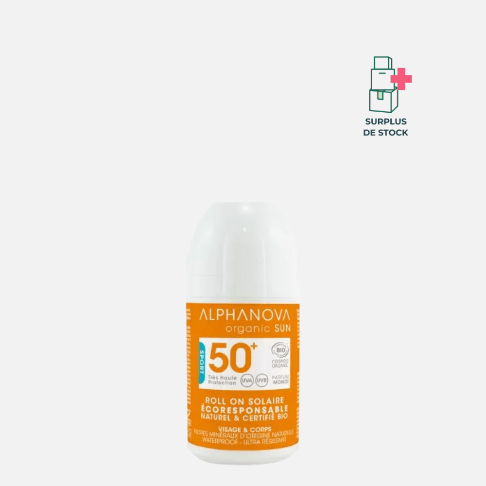 Roll-on Solaire SPF 50+ protection solaire ALPHANOVA 50 g 