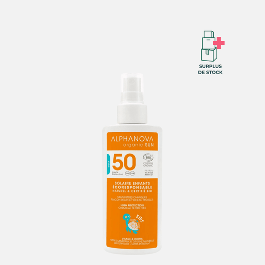 Crème solaire enfant certifiée bio SPF 50 Soin solaire ALPHANOVA 