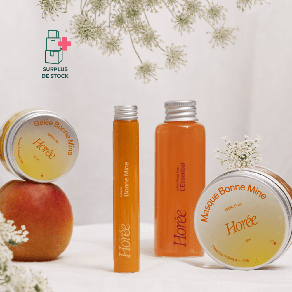Routine Bonne Mine Routine Horée Produits frais : utilisation 2 à 4 mois après ouverture 