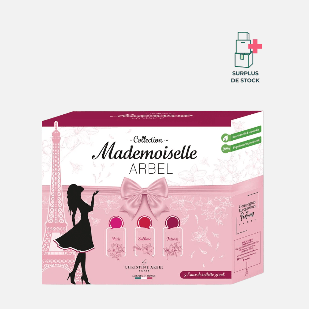 Coffret parfum Collection Mademoiselle Arbel à Paris Parfum Compagnie Européenne des Parfums 3 x 30 ml 