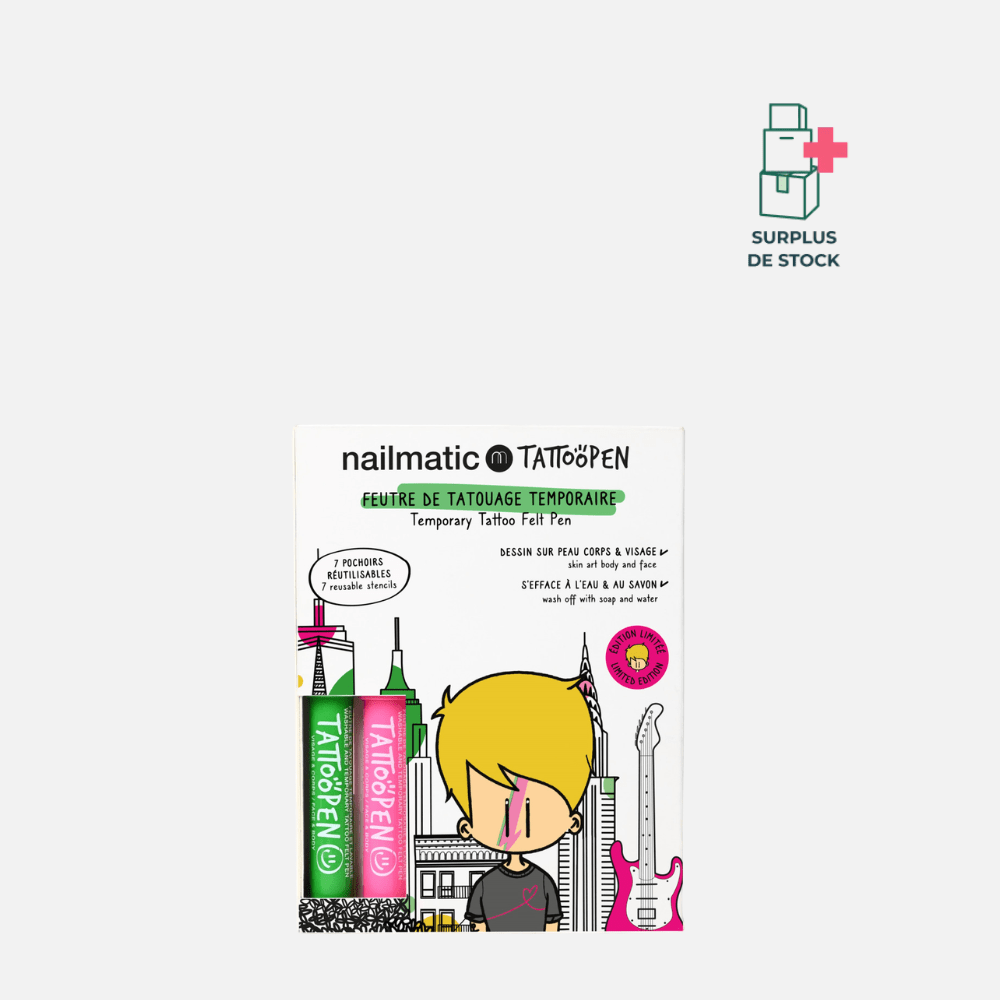 Coffret duo tattoopen Maquillage NAILMATIC NYC - Vert et Rose 