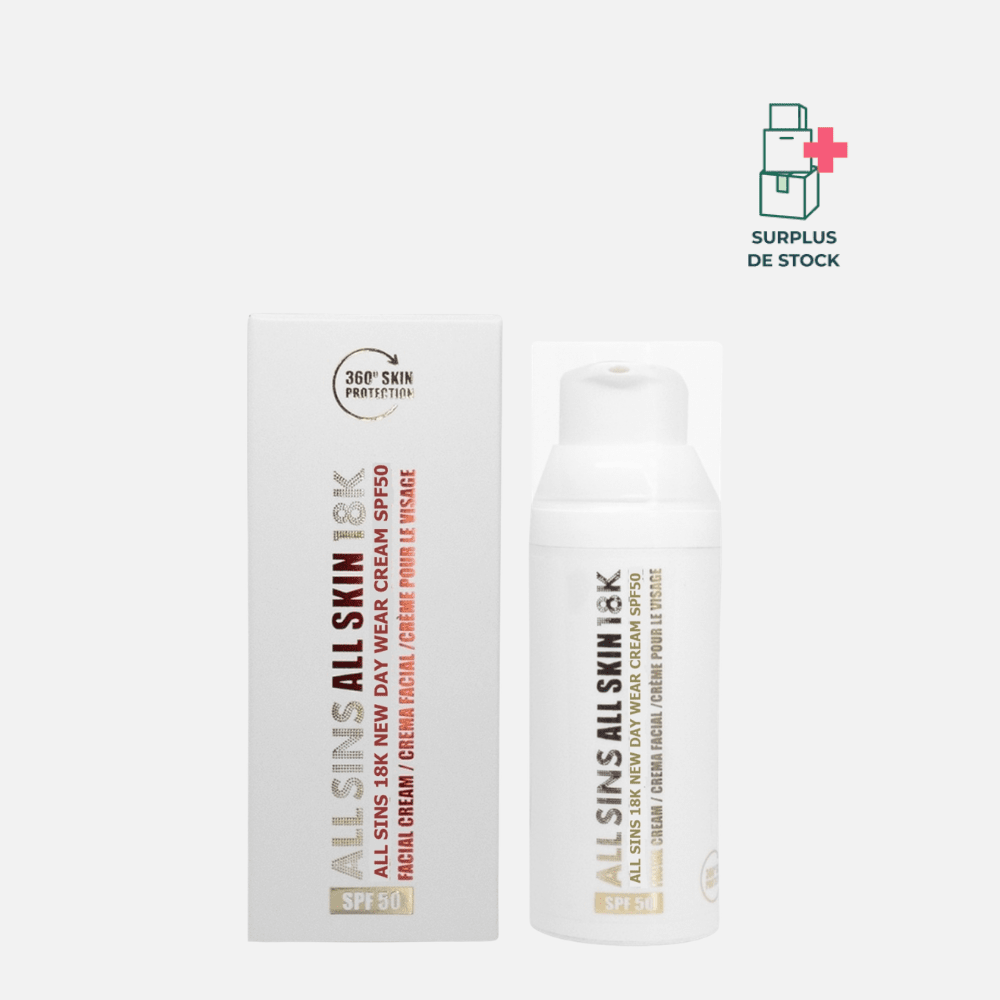 Crème visage protection totale jour SPF50 Soin Visage ALL SINS 18K 50 ml 
