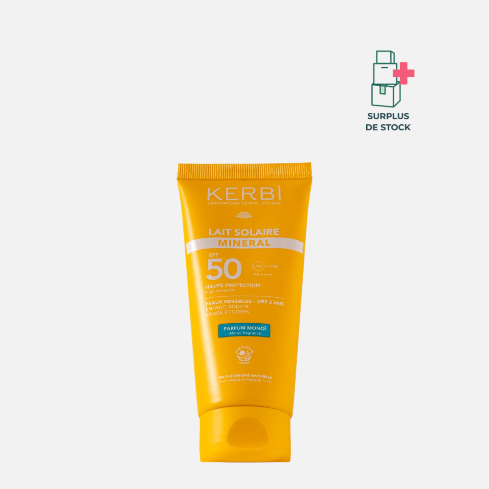 Lait solaire minéral SPF 50 Soin solaire KERBI 100 g 
