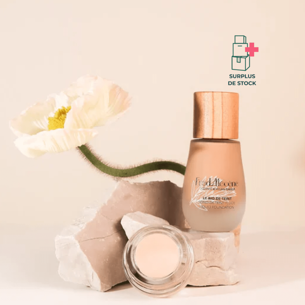Pack teint parfait Peau foncée Fond de teint Fred Mécène 30 ml & 5 g 