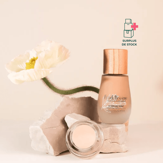 Pack teint parfait Peau foncée Fond de teint Fred Mécène 30 ml & 5 g 