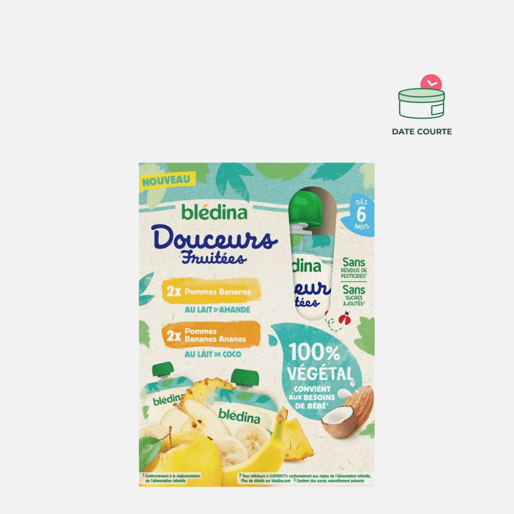 Gourdes vegetales multivarietes Des 6 mois produit enfant Blédina 1 pack (4x90g) 