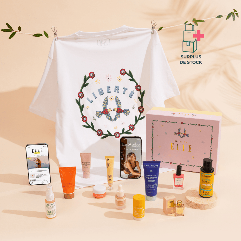 Box by ELLE x CSAO Box Beauté BOX BY ELLE BOX : T-shirt - Soin - Solaire - Maquillage - Parfum - Abonnements 