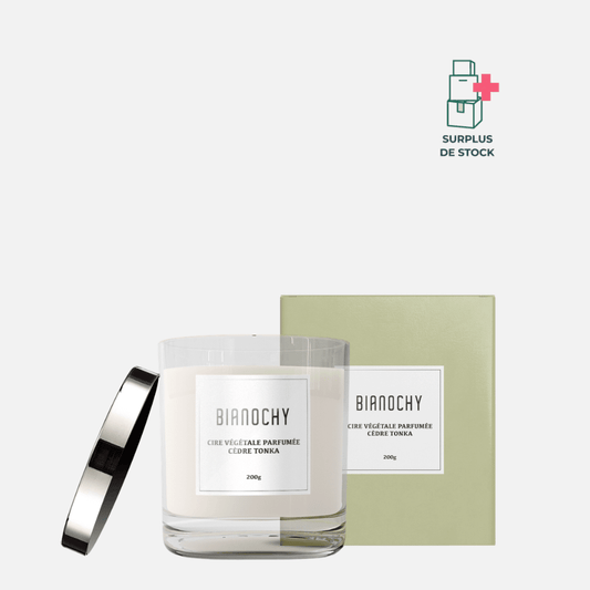 Bougie parfumée - Cèdre Tonka Bougie Parfumée BIANOCHY 200g • 45h 