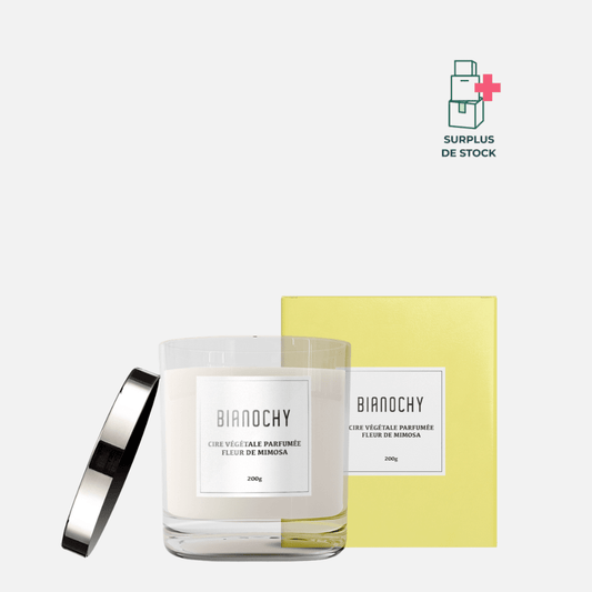 Bougie parfumée - Fleur de Mimosa Bougie Parfumée BIANOCHY 200g • 45h 