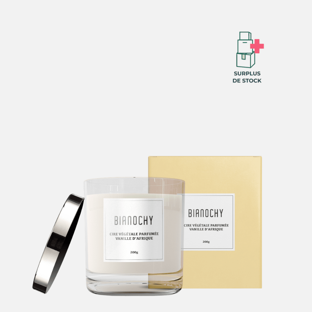 Bougie parfumée - Vanille d'Afrique Bougie Parfumée BIANOCHY 200g • 45h 